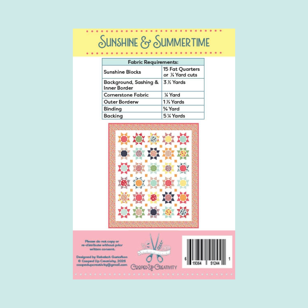 Sunshine & Summertime PDF Pattern